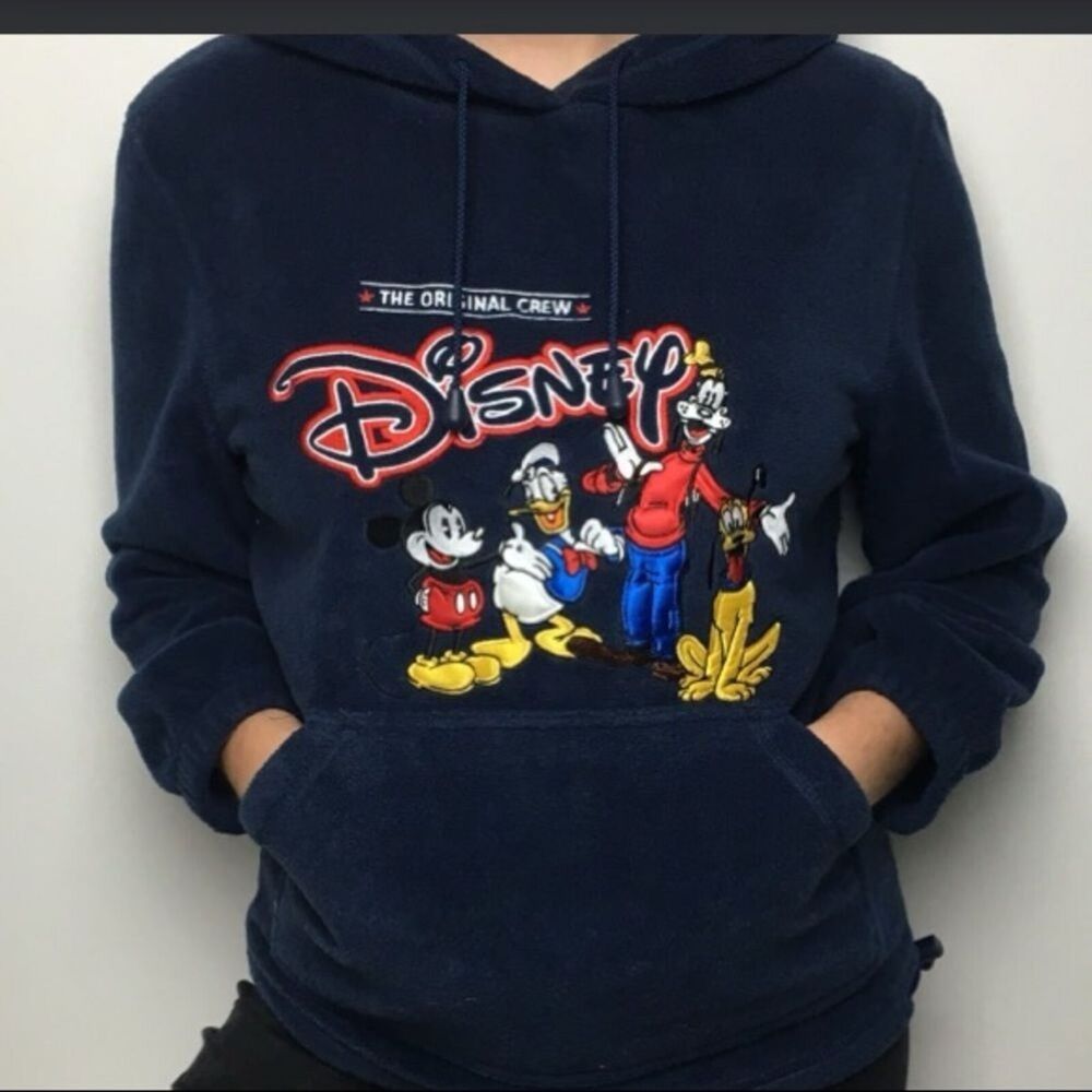 Vintage/Retro Disney 'Original Crew Fleece Hoodie Size L